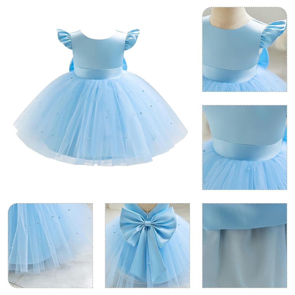 Amazon.com: Baby Girls Princess Tutu Dress: Bowknot Ruffle